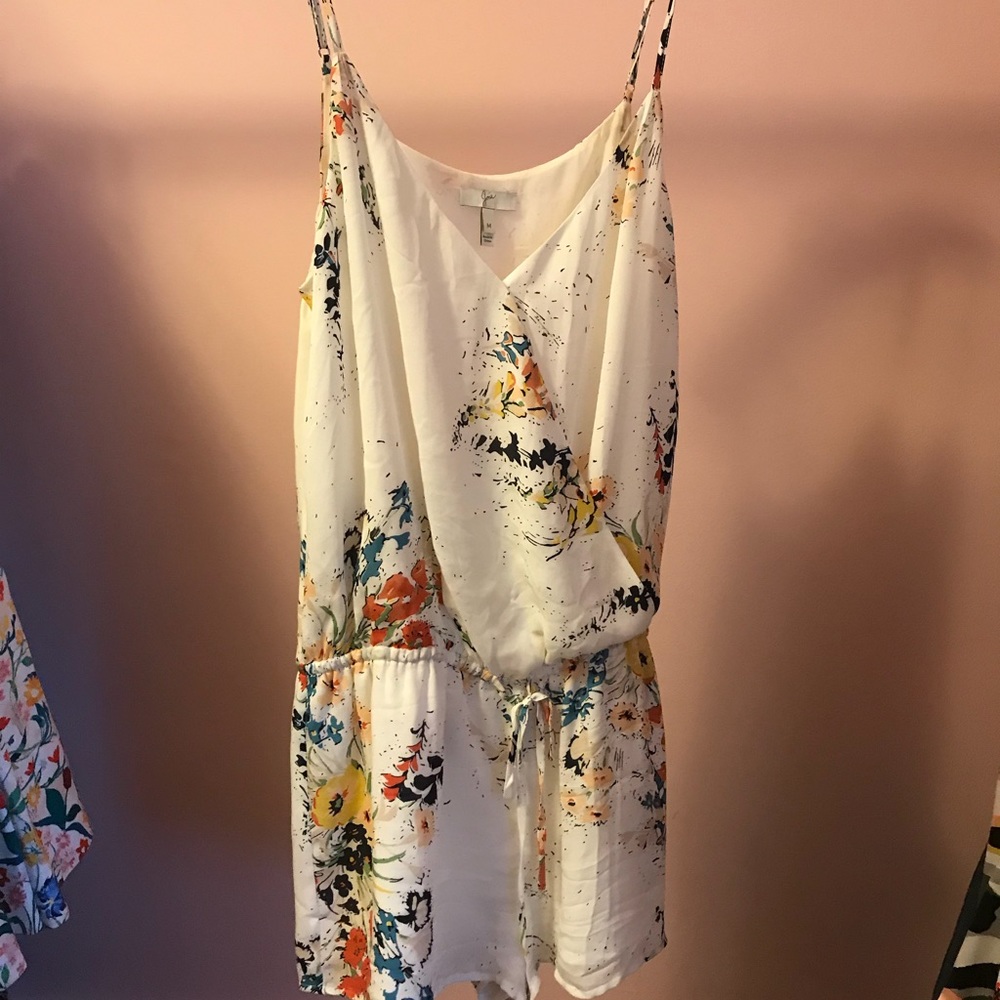 Joie Jerrica Floral Drawstring Romper